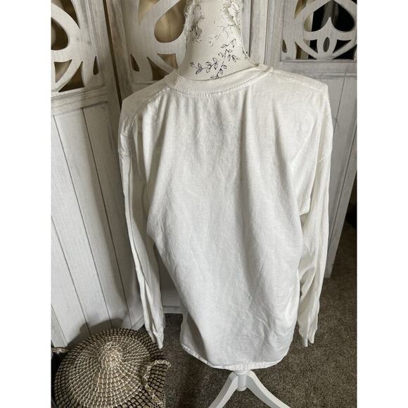 Vintage FRCHS LA X Aaliyah Graphic White Long Sleeve T Shirt Unisex Large - Picture 2 of 5